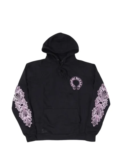 Matty boy Chrome Hearts Glitter Shoulder Floral Logo hoodie