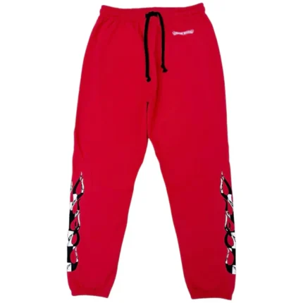 Matty Boy Flame Sweatpants Red