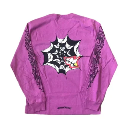 Matty Boy Spider Web L/S T-Shirt Purple