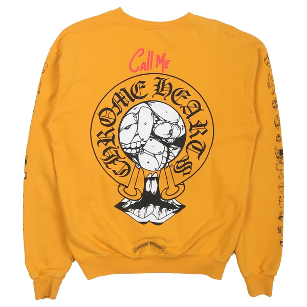 Matty Boy Call Me Crewneck Yellow Matty Boy Call Me Crewneck Yellow